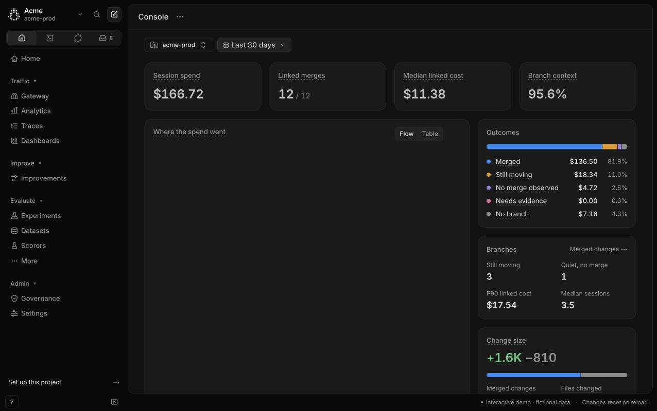 Caveman Cloud product preview with fictional sample data